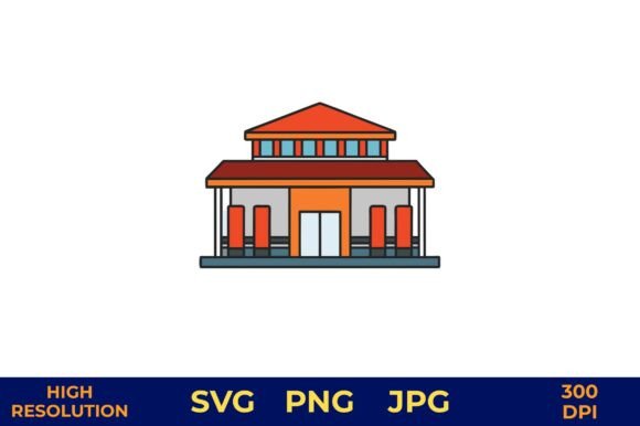 Download Orange and Brown Modular Building Vector - Orange and brown Collection