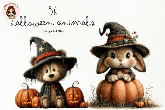 Download Cute Halloween Animals PNG Clipart - Premium Resources