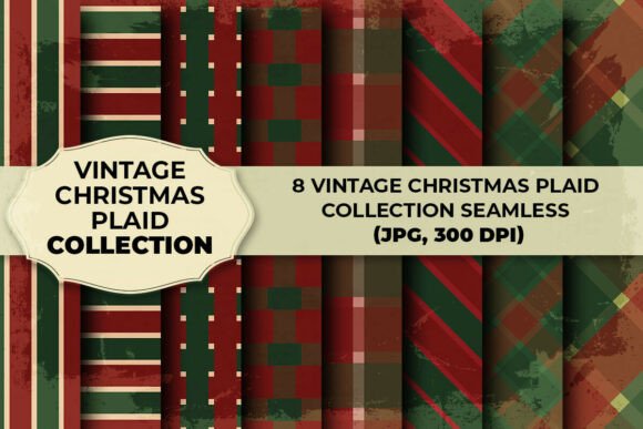 Download Vintage Christmas Plaid Collection - Plaid collection Collection